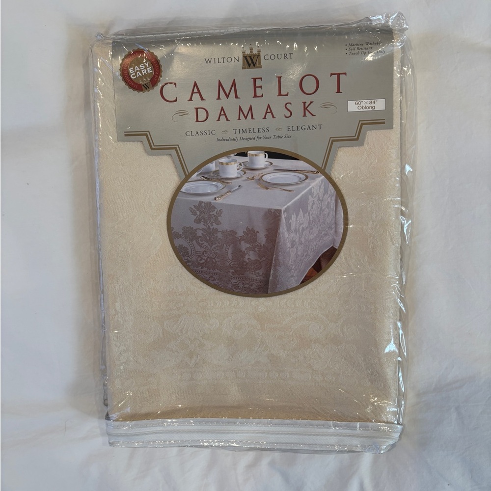 Camelot Damask Tablecloth